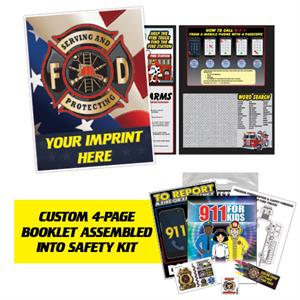 Custom Dial 9-1-1 Fire Safety Kit - Imp. Booklet