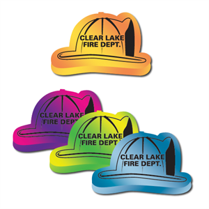 Custom Die Cut Fire Helmet Mood Eraser