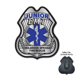 Custom EMT Full Color Plastic Badge - Star of Life