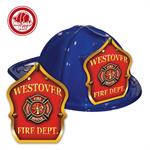 Custom Fire Chief Hats in Blue
