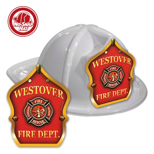 Custom Fire Chief Hats in White