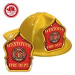 Custom Fire Chief Hats in Yellow