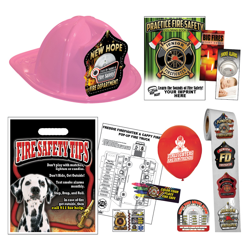 Custom Fire Hat Deluxe Pack w/Pink Fire Hats-2021
