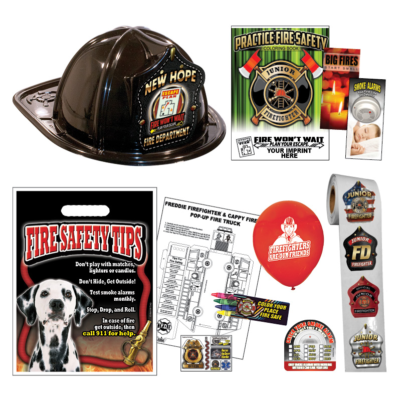 Custom Fire Hat Deluxe Pack w/Pink Fire Hats-2022