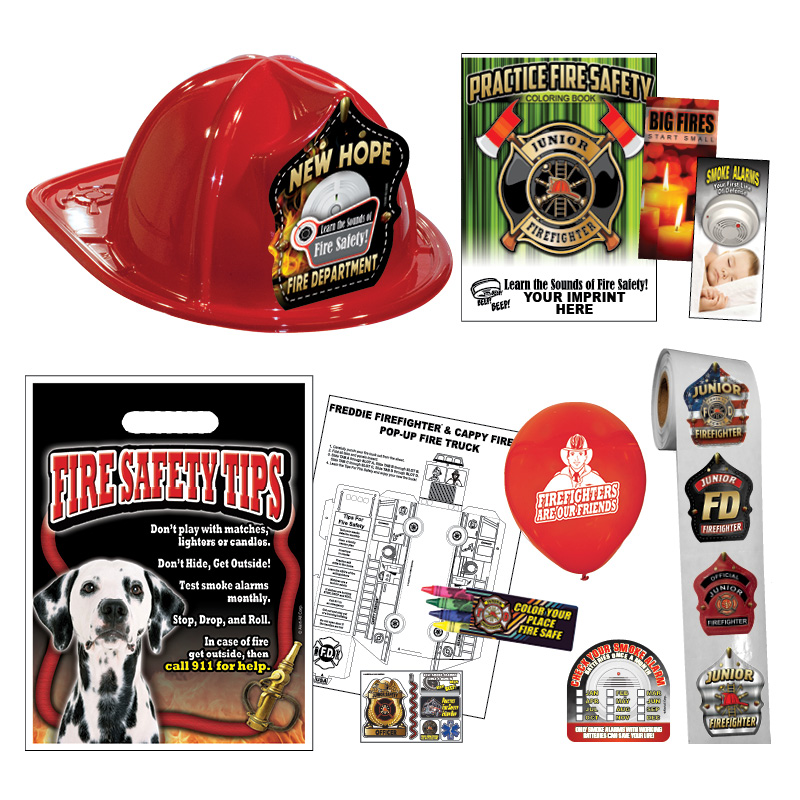 Custom Fire Hat Deluxe Pack w/Red Fire Hats - 2021