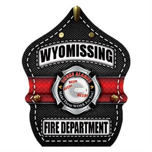 Custom Fire Hat Shield Sticker - 2024 Theme