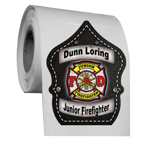 Custom Fire Hat Shield Sticker - Create Your Own