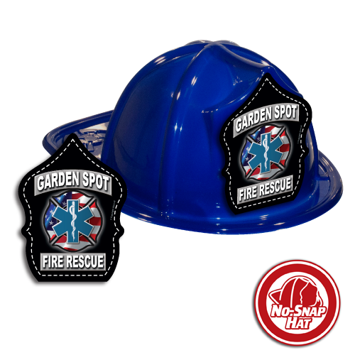 Custom Fire Hats - BLUE - Fire & EMS Shield