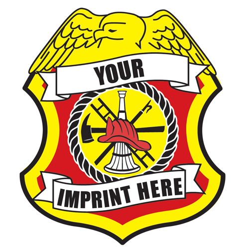 Custom Firefighter Badge Temporary Tattoo