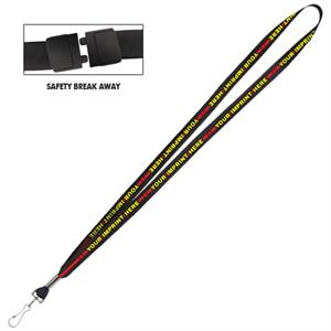 Custom Full Color 1/2^ Lanyard w/ Safety Breakaway
