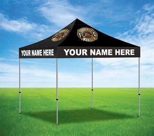 Custom Full Color 10' x 10' Tent - Black - Maltese Cross