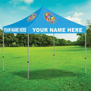 Custom Full Color 10' x 10' Tent - Lt Blue - Autism Awareness Firefighter