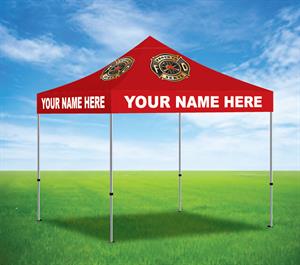 Custom Full Color 10' x 10' Tent - Red w/ Maltese Cross