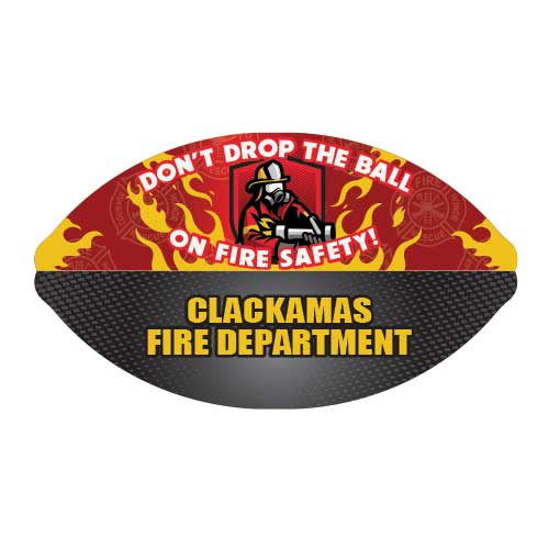 Custom Full Color 6' Football - Firefighter
