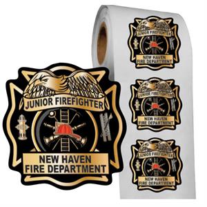 Custom Full Color Badge - Maltese Cross On Rolls