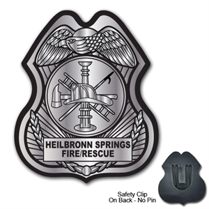 Custom Full Color Plastic Badge - Eagle