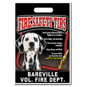 Custom Grab Bag 9^x 13^ - Fire Safety Tips
