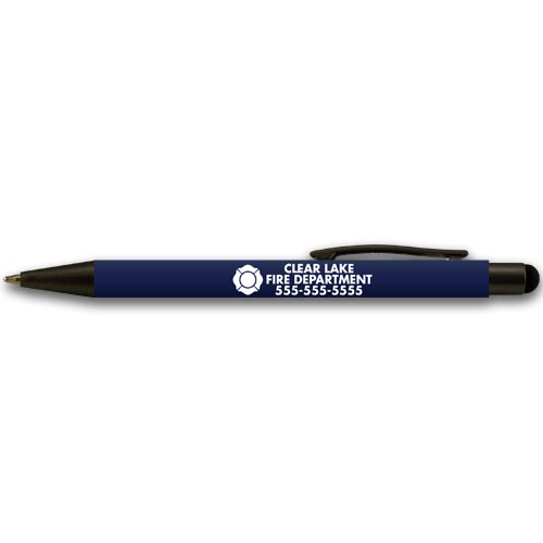 Custom Halcyon® Metal Pen/Stylus - Dark Blue