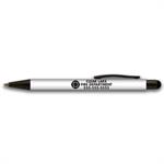 Custom Halcyon® Metal Pen/Stylus - White