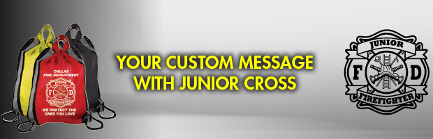 Custom Junior Cross Drawstring Backpacks
