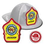 Custom Junior Firefighter Hats in White