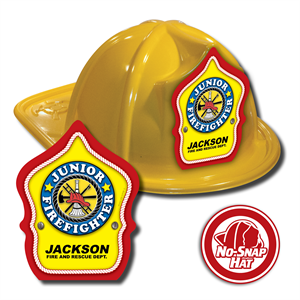Custom Junior Firefighter Hats in Yellow