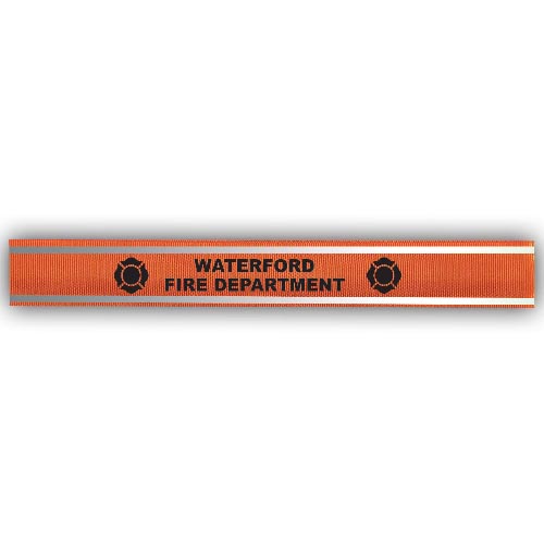 Custom Nylon Reflective Slap Bracelets - Orange
