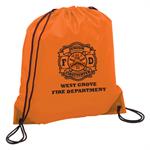 Custom Orange Cinch Backpack w/ Jr. FF Maltese