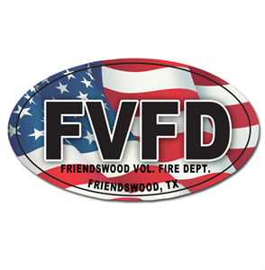 Custom Oval Outdoor Magnet - Flag Background