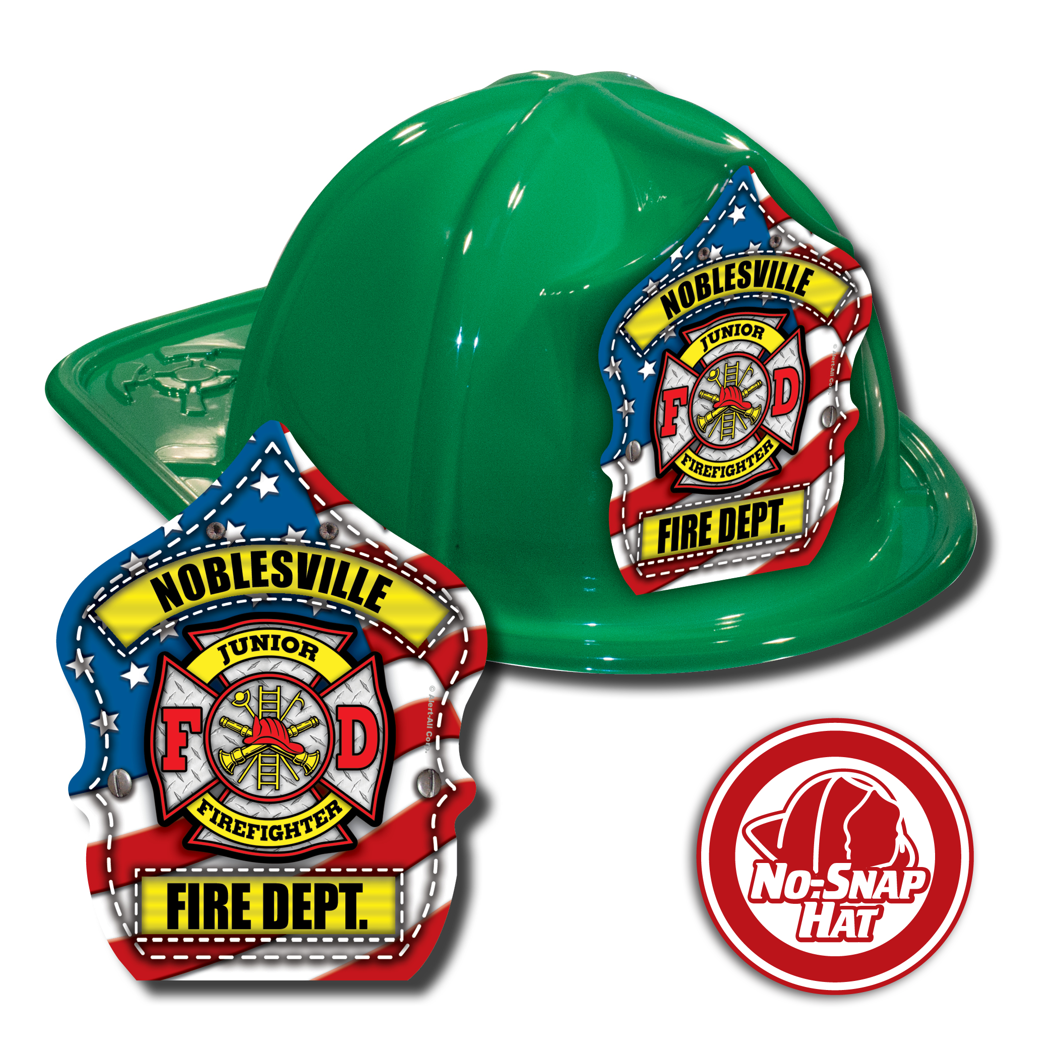 Custom Patriotic Hats in Green