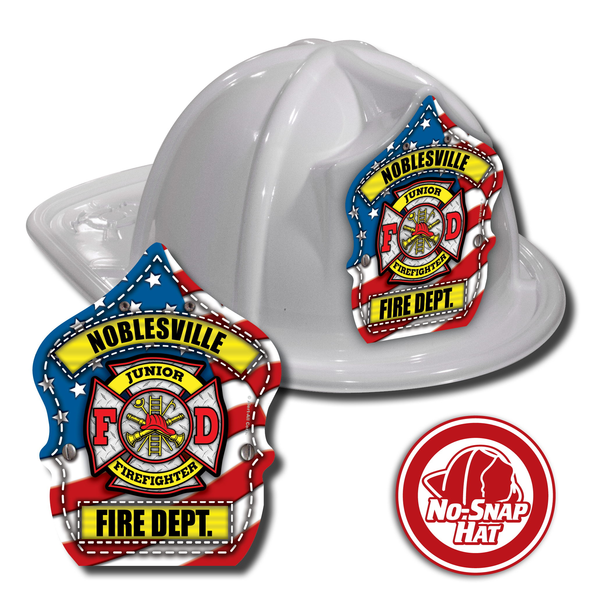 Custom Patriotic Hats in White