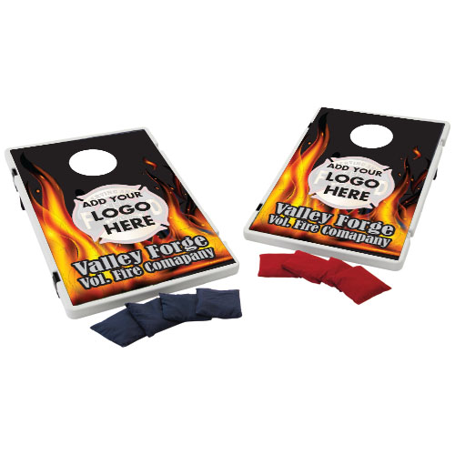 Custom Plastic Beanbag Toss Game Kit- Flame