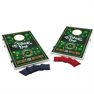 Custom Plastic Beanbag Toss Game Kit- Shamrock