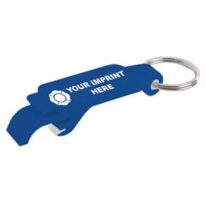 Custom Plastic Beverage Opener - Blue