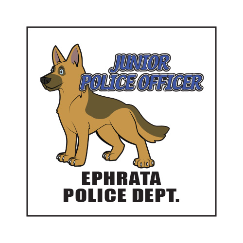 Custom Police Dog 2' x 2' Tattoo