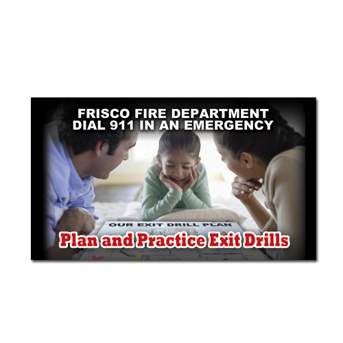 Custom Practice Fire Exit Drill Magnet