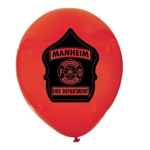 Custom Red 9' Balloon - Shield