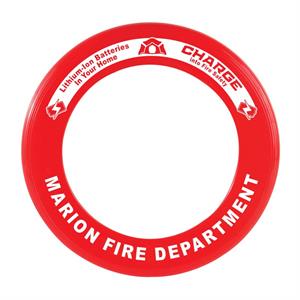 Custom Red 9^ Flying Disc - 2025 Theme