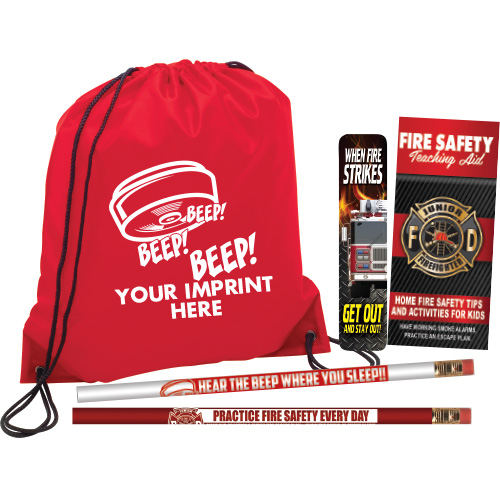 Custom Red Backpack Kit - Smoke Alarm