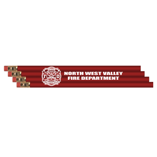 Custom Red Economy Pencils w/ Maltese Cross
