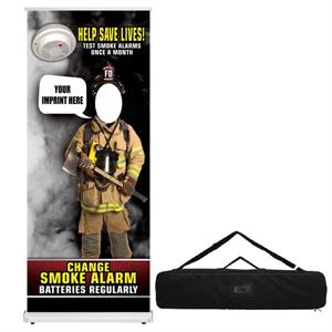 Custom Retractable Photo Prop - Bubble Smoke Alarm