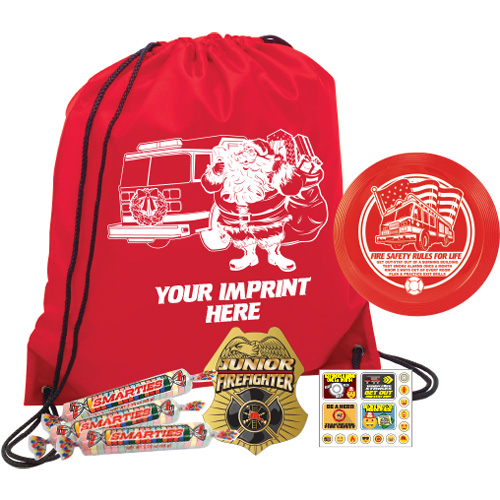 Custom Santa Red Backpack with Mini Flyer Pack