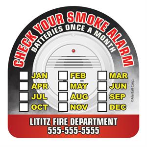 Custom Smoke Alarm Check List Magnet