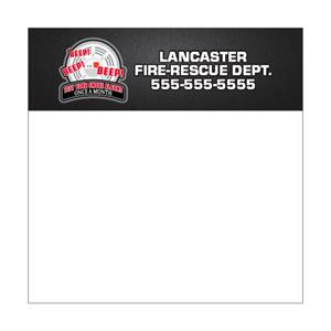 Custom Sticky Note Pads - Smoke Alarm Design