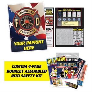 Custom Today's Heroes Fire Safety Kit - Imp. Booklet