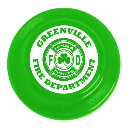 Custom Translucent Green 9" Flyer w/ Shamrock Logo