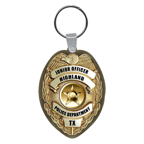 Custom Vinyl Key Tag - Oval Badge