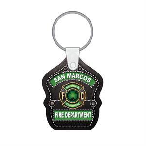 Custom Vinyl Shield Key Tag - Shamrock Logo