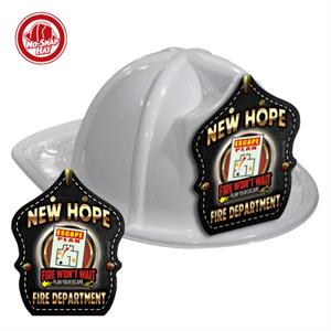 Custom White Fire Hat - 2022 Theme