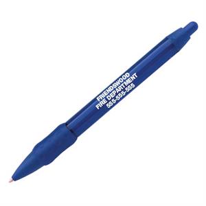 Custom Wide Body Grip Pen - Blue